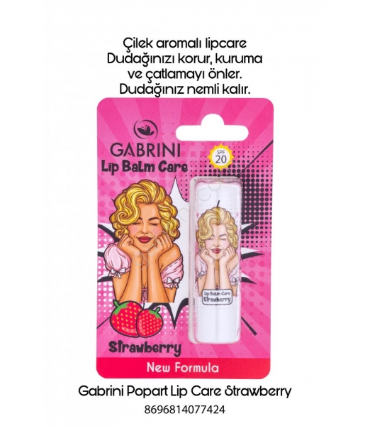 Gabrini Popart Lipcare Strawberry