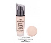 GABRINI 3 IN 1 FOUNDATION NATURAL PERFECTION MAKE UP No:01