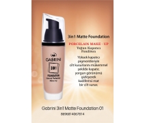 GABRINI 3 In 1 Foundation Natural Perfection Make Up No:01
