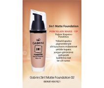 GABRINI 3 In 1 Foundation Natural Perfection Make Up No:02