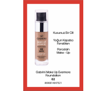 Gabrini HD Matte Kalıcı Foundation 02