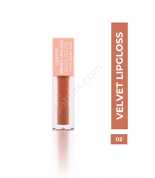 GABRINI VELVET LIPGLOSS NUDE COLOR 02