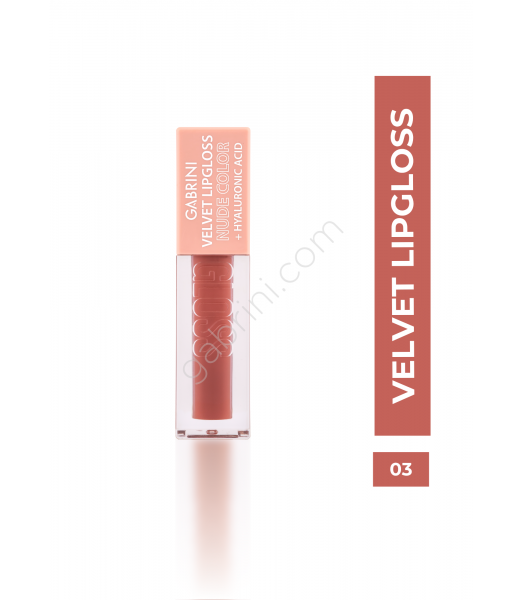 GABRINI VELVET LIPGLOSS NUDE COLOR 03