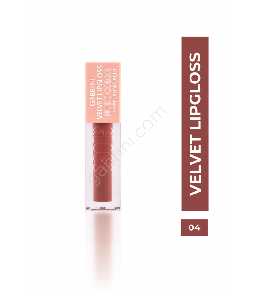 GABRINI VELVET LIPGLOSS NUDE COLOR 04