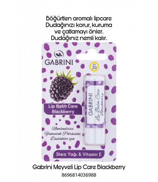 Gabrini Meyveli Lipcare Blackberry