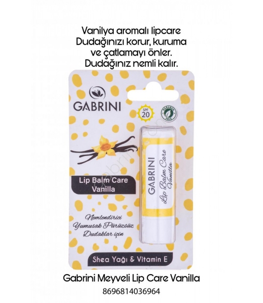 Gabrini Meyveli Lipcare Vanilla