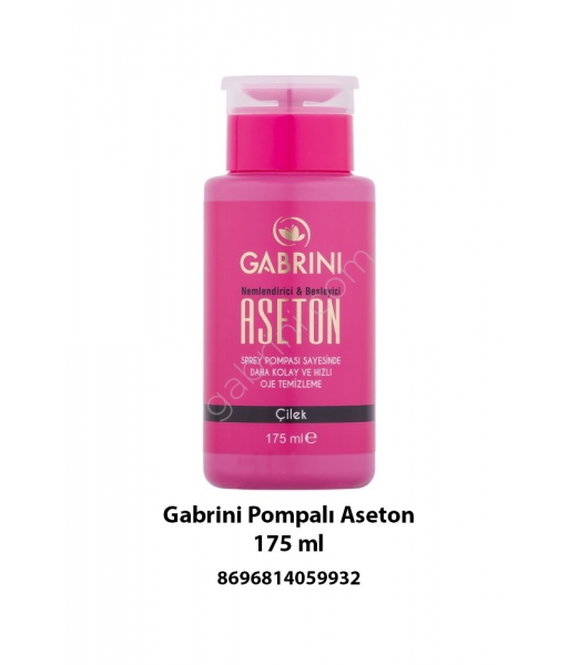 Gabrini Pompalı Aseton 175 ml (ÇİLEK)