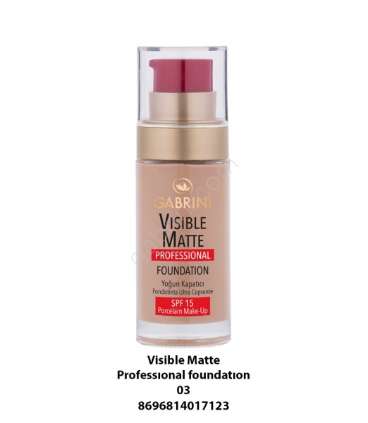 Gabrini Visible Matte Professıonal Foundatıon 03